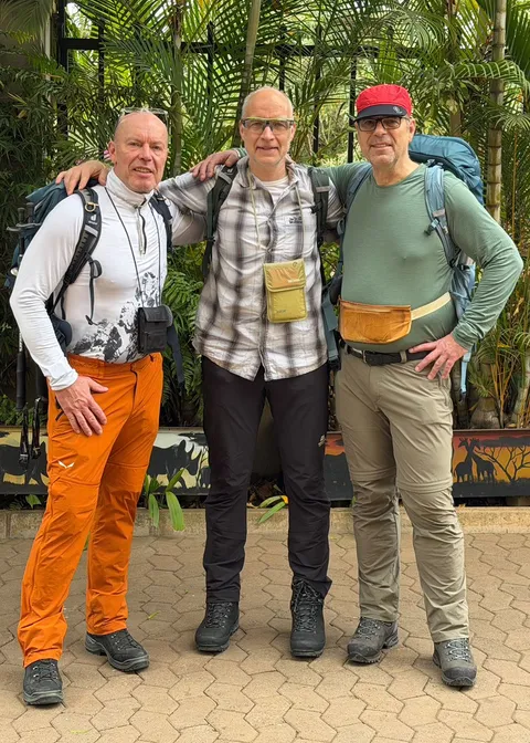 Von links nach rechts: Volker Schmidt (Ehemann von Anja Schleich), Karsten Hoppe, Andreas Marks