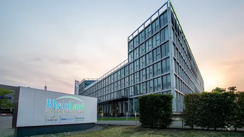 Die Hauptverwaltung der RheinLand Versicherungen in Neuss. 