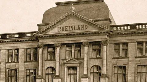 Ein historisches Gebäude der RheinLand Konzernzentrale